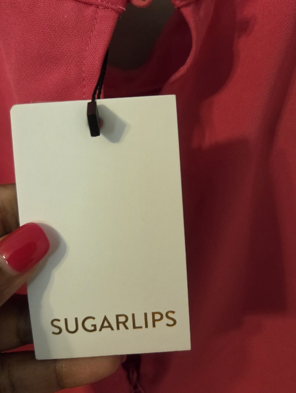 Sugarlips Women's Pink High Neck Wide Leg Bow Jumpsuit Event Evening Sz L - Picture 12 of 13